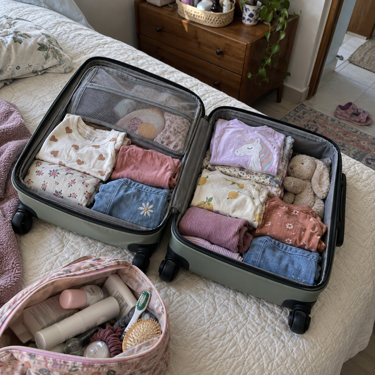 La maleta lista para el viaje